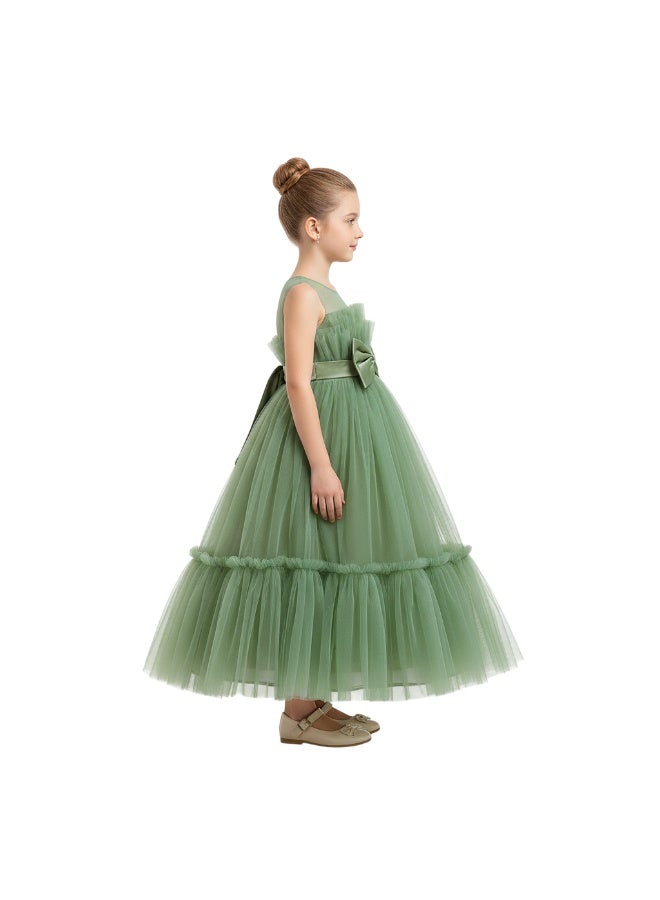 D'Daniela Tulle Bow Party Dress - Image 3